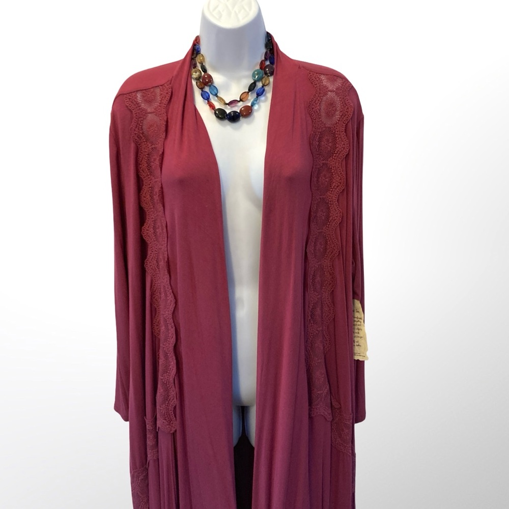 Gothic Chic Lace Duster -Robe - nwtgs